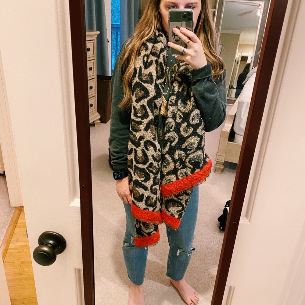 Cheetah scarf- two tone
